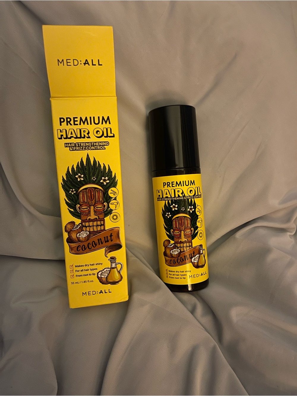 Premium Coconut Hair Oil for Men Grooming - Yellow